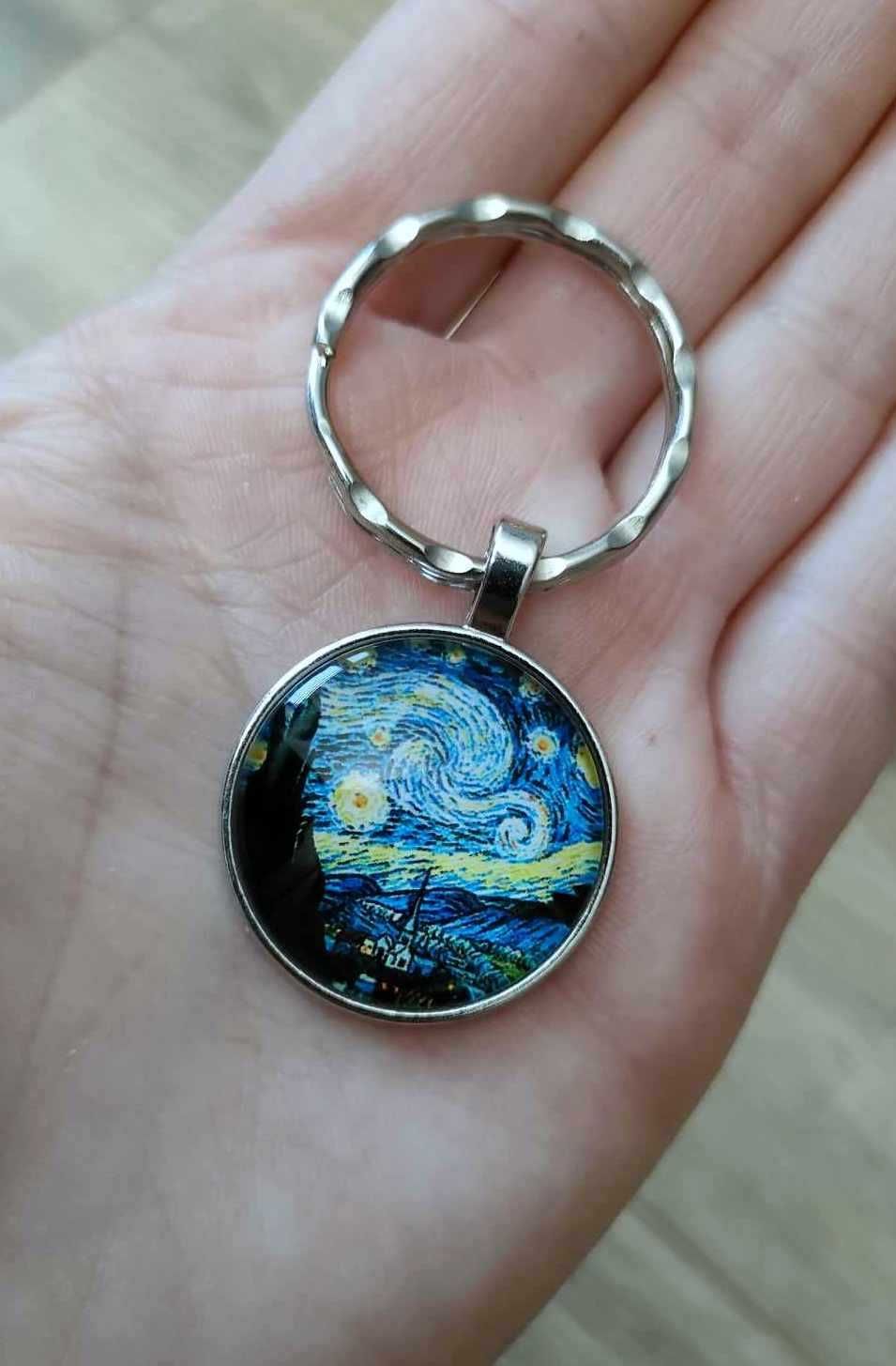 Gwieździsta Noc Obraz Vincent Van Gogh Breloczek do kluczy Brelok