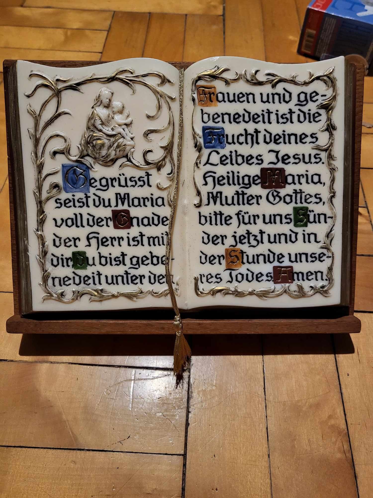 Księga / ozdoba na stół wigilijny