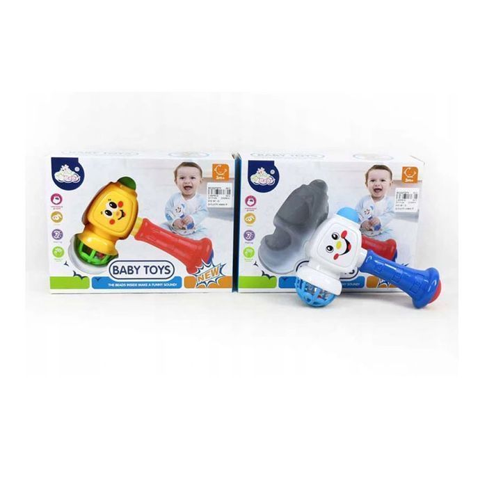 Grzechotka Gryzak Młotek Młoteczek Sensoryczny 0+