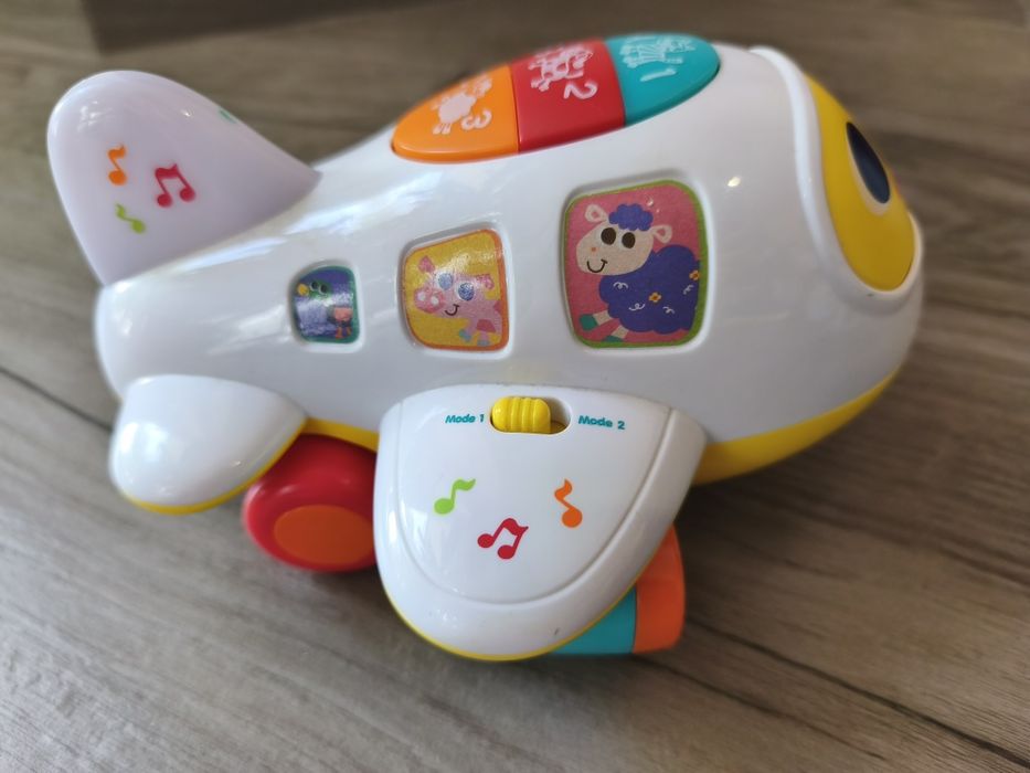Avião brinquedo com música - Huile Toys Bump N Go Airplane