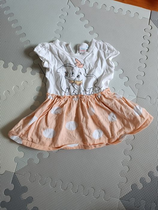 Sukienka bawełniana Disney Baby Dumbo 74 6-9 miesięcy