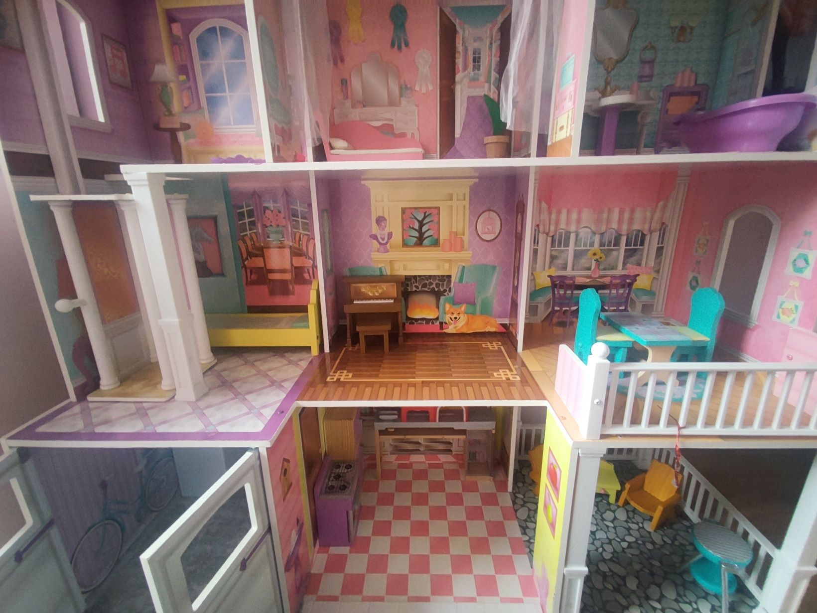 Duży domek dla lalek Barbie