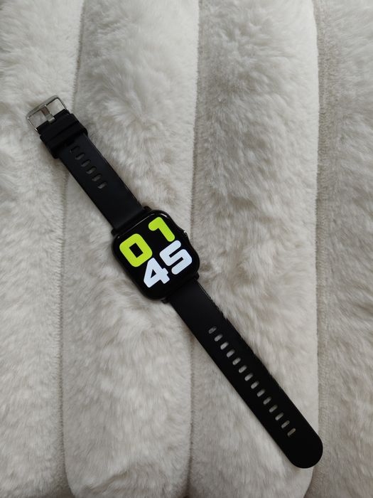 Nowy smartwatch z Bluetooth, Android/iOS, czarny