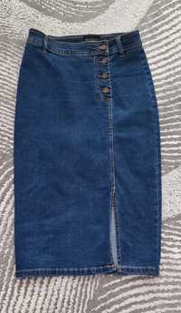 Spódnica midi,jeans" Mohito ".