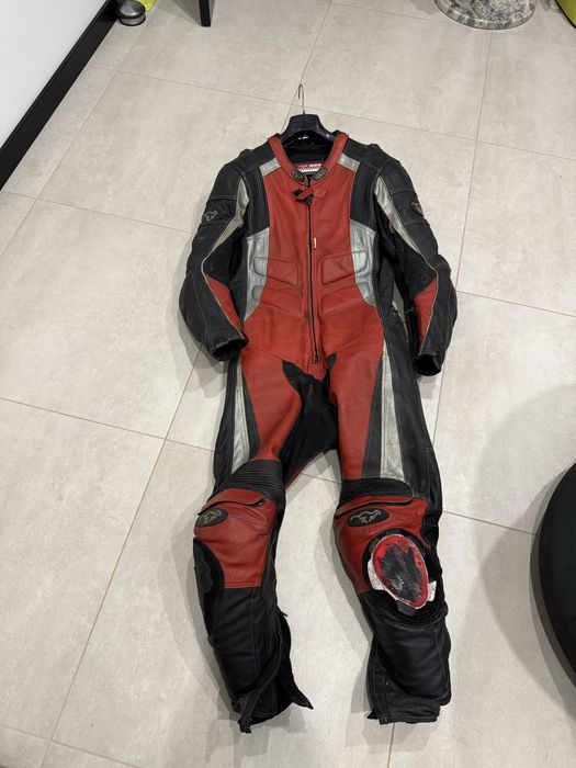 Fato de mota para pista pele de canguru