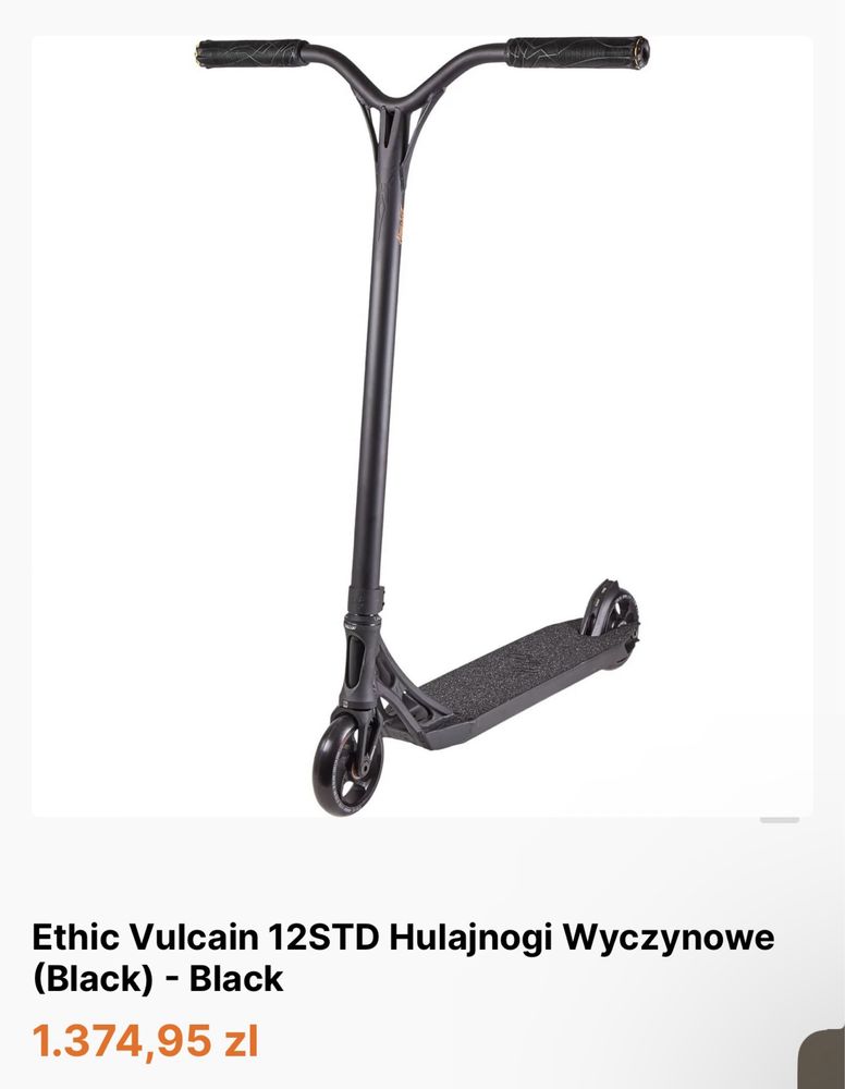 Hulajnoga wyczynowa Ethic Vulcain 12 STD black