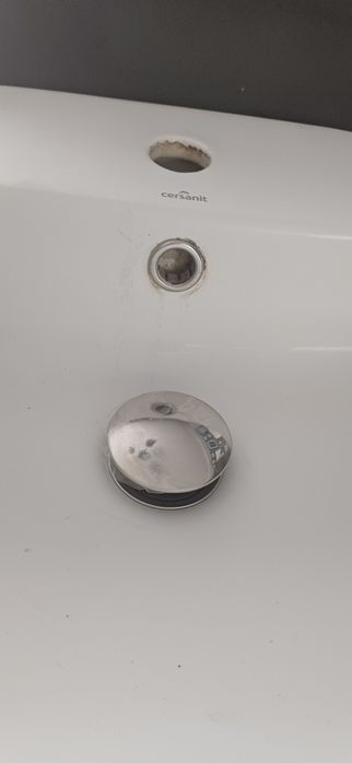 Umywalka nablatowa cersanit caspia 60x42 korek klik klak