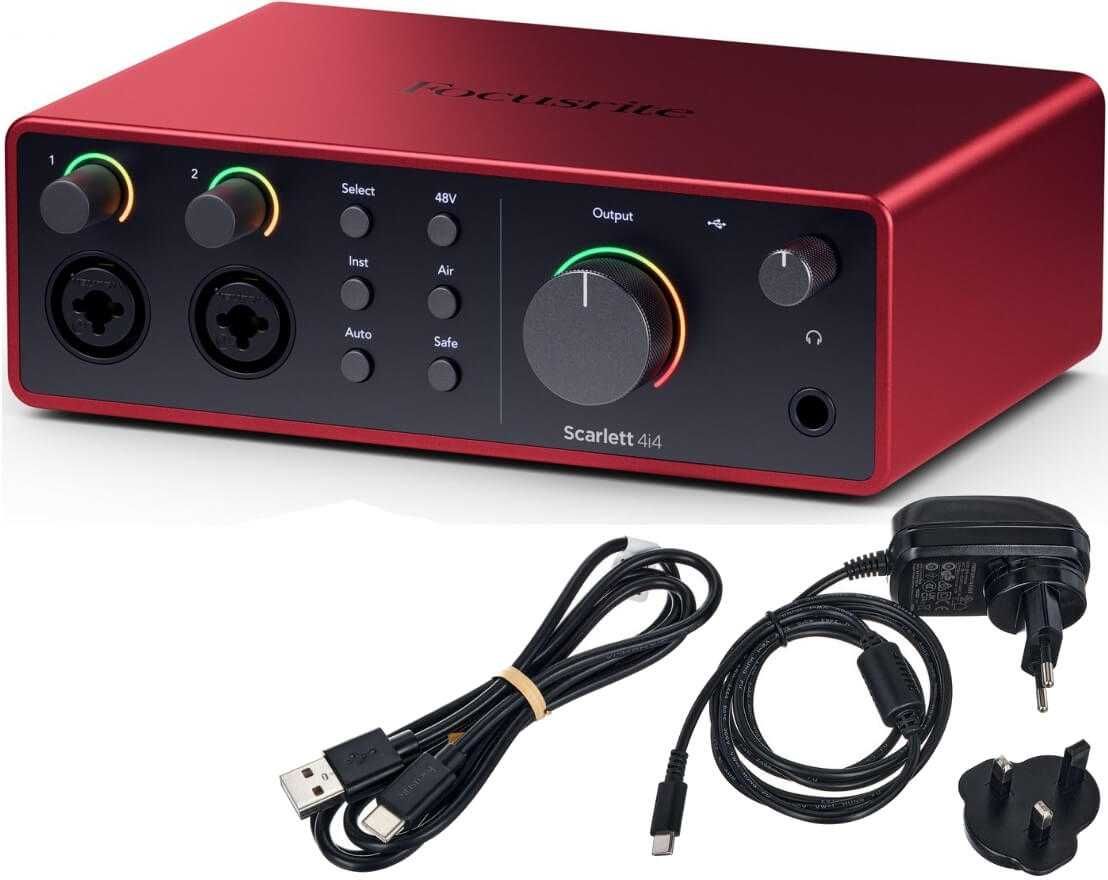 Звукова карта Focusrite Scarlett Solo, 2i2, 4i4 4th Gen