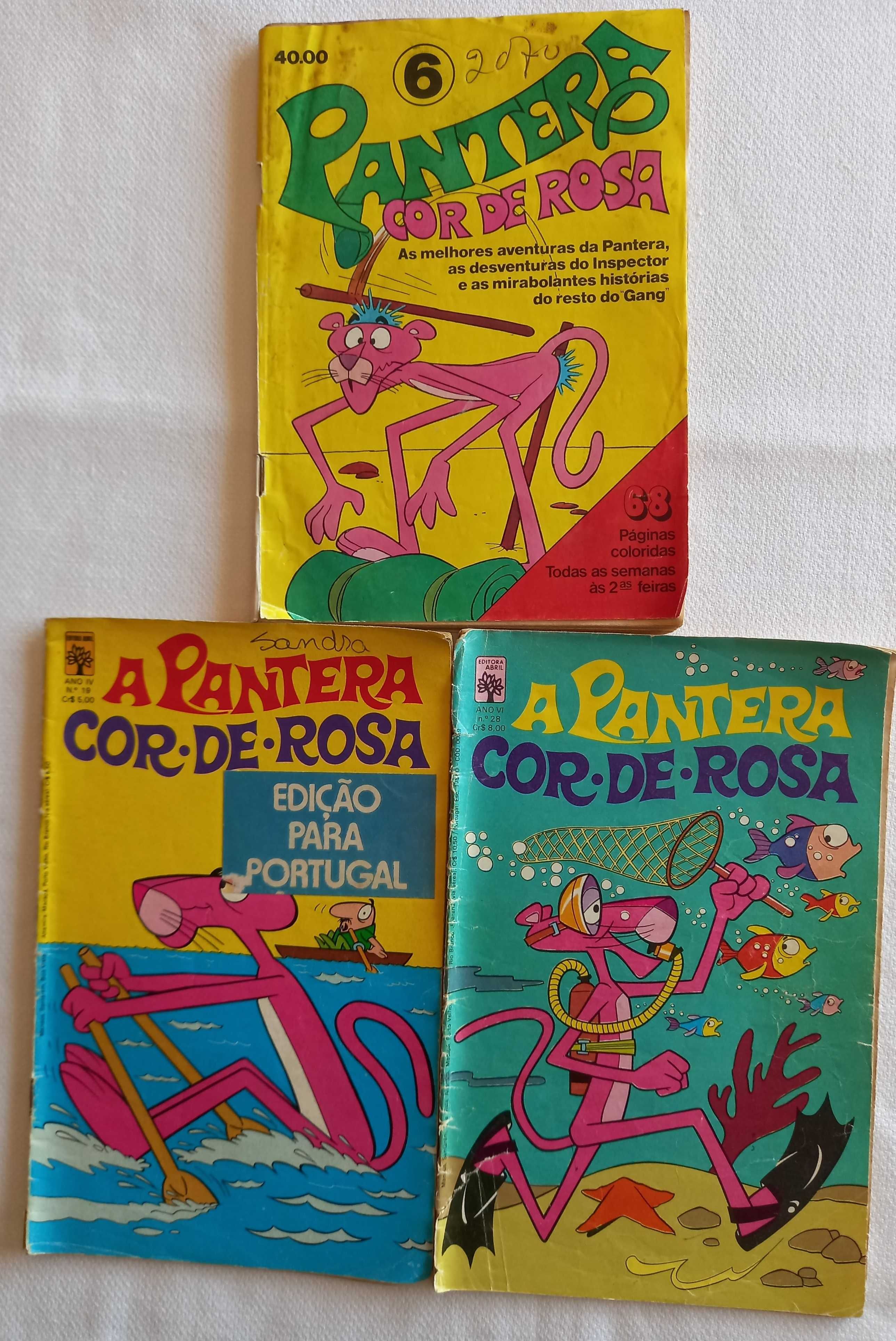 Banda Desenhada Diversos (Pinóquio, Pantera cor de Rosa, etc.)