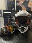 Kask motocyklowy LS2 + kamerka ORLLO XPRO + gogle ONEAL