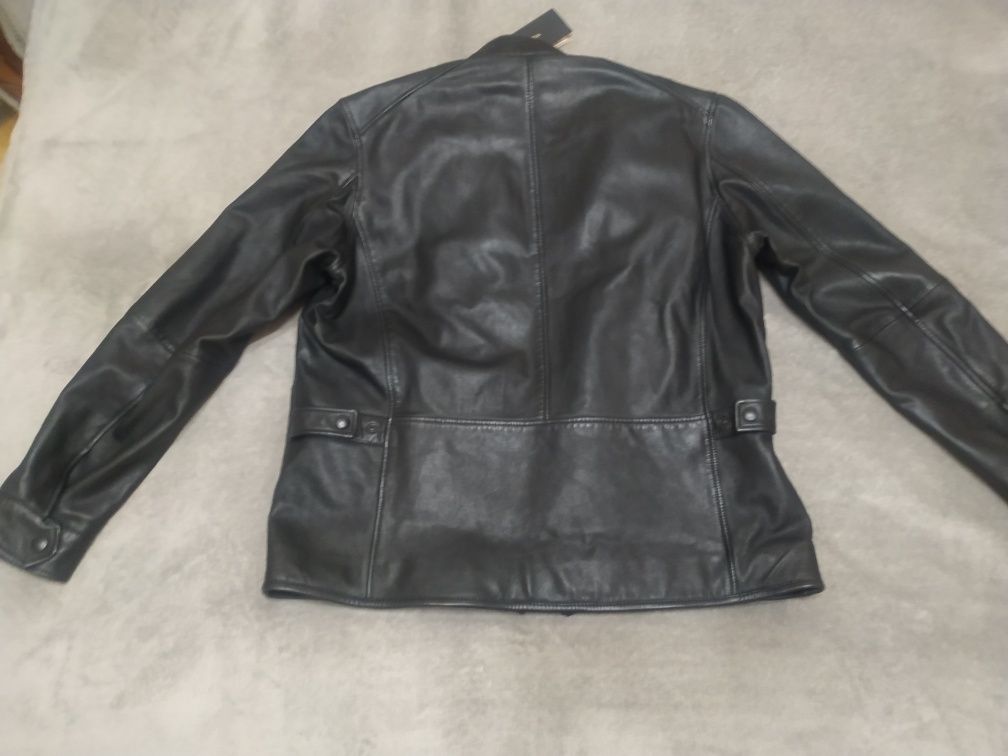 Чоловіча шкіряна куртка Massimo Dutti розмір XL