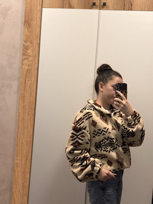 Нова Фліска шерпа в етнічному стилі кофта светр унісекс оверсайз