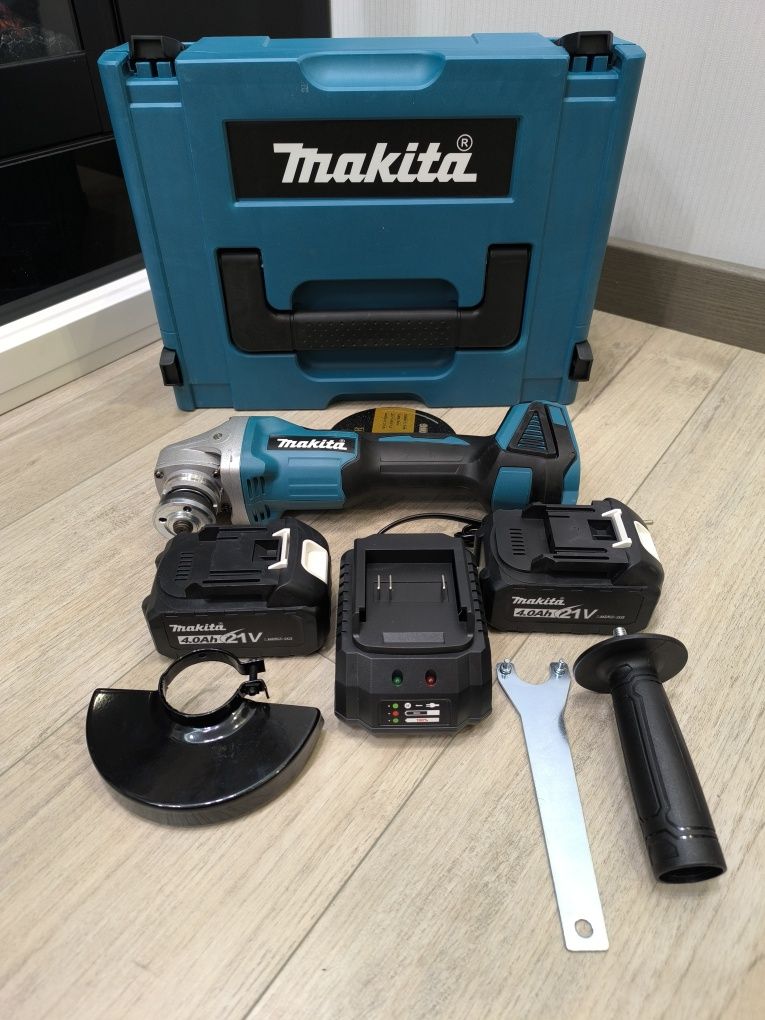 Болгарка аккумуляторная makita DGA 404, 2 аккумулятора