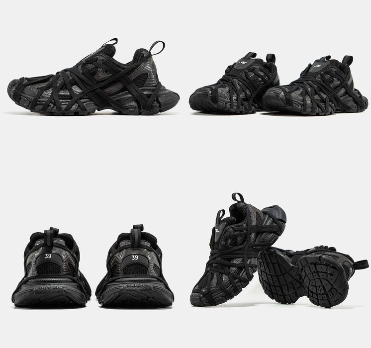 Кроссовки Balenciaga 3XL Extreme Lace Black 36-45 Новинка Сезона! Топ