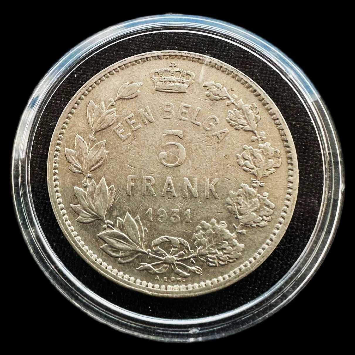 Moeda de 5 Francos - 1931 - Bélgica