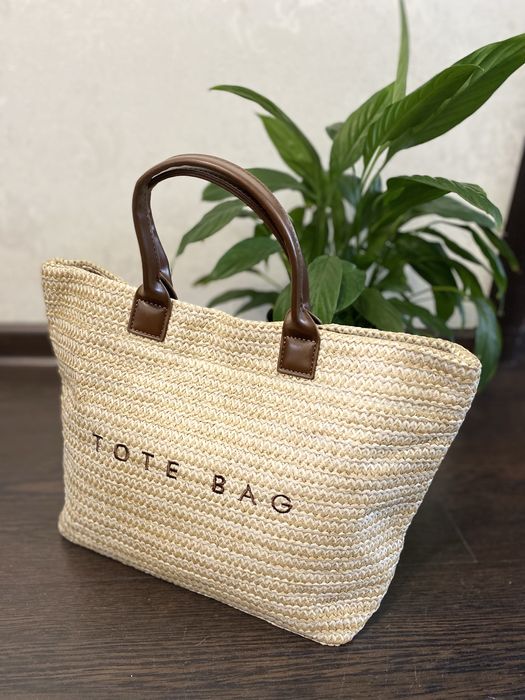 Плетена сумка літня