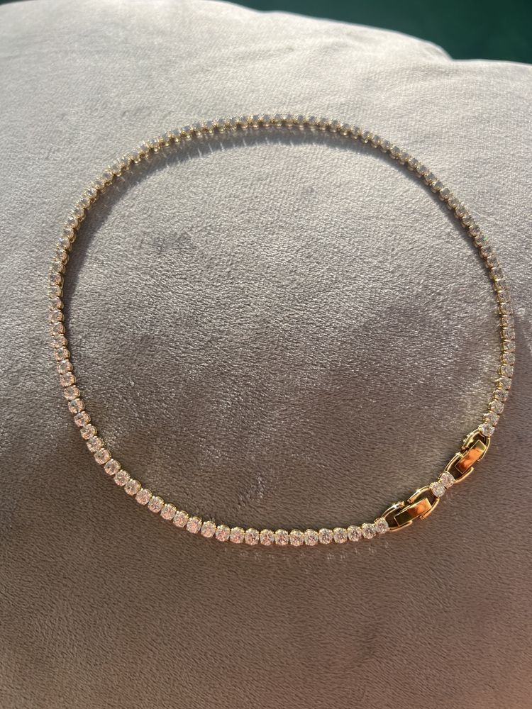 Swarovski Naszyjnik Łańcuszek Biżuteria Matrix Tennis dla Kobiety