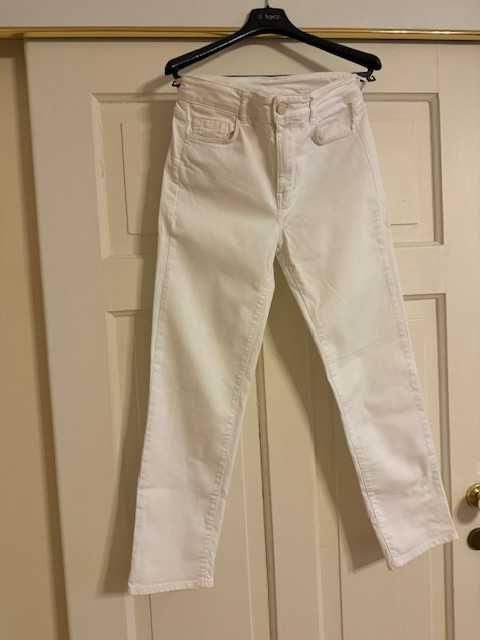 Massimo Dutti jeansy damskie 34 białe spodnie XS