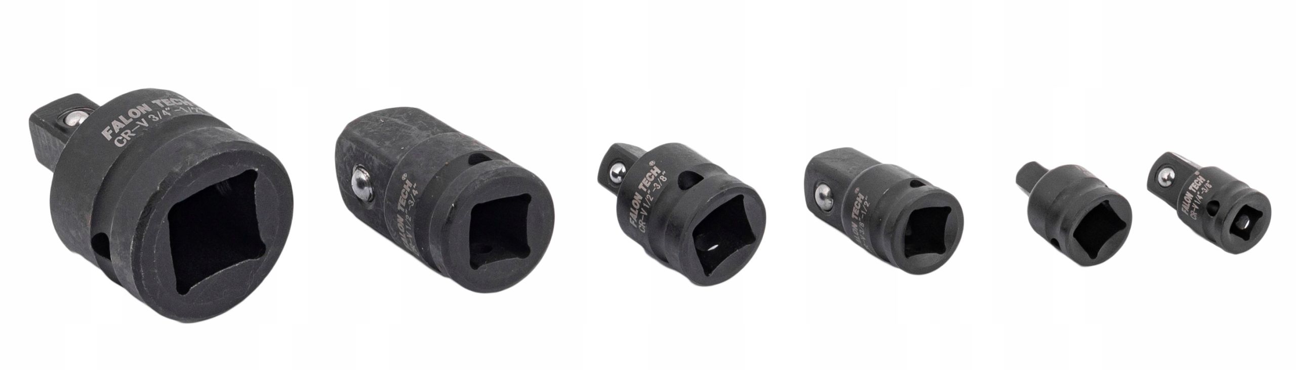 Redukcje udarowe adapter klucz 1/2" 3/4" 3/8" 1/2" 1/4" 6EL (BIT118)