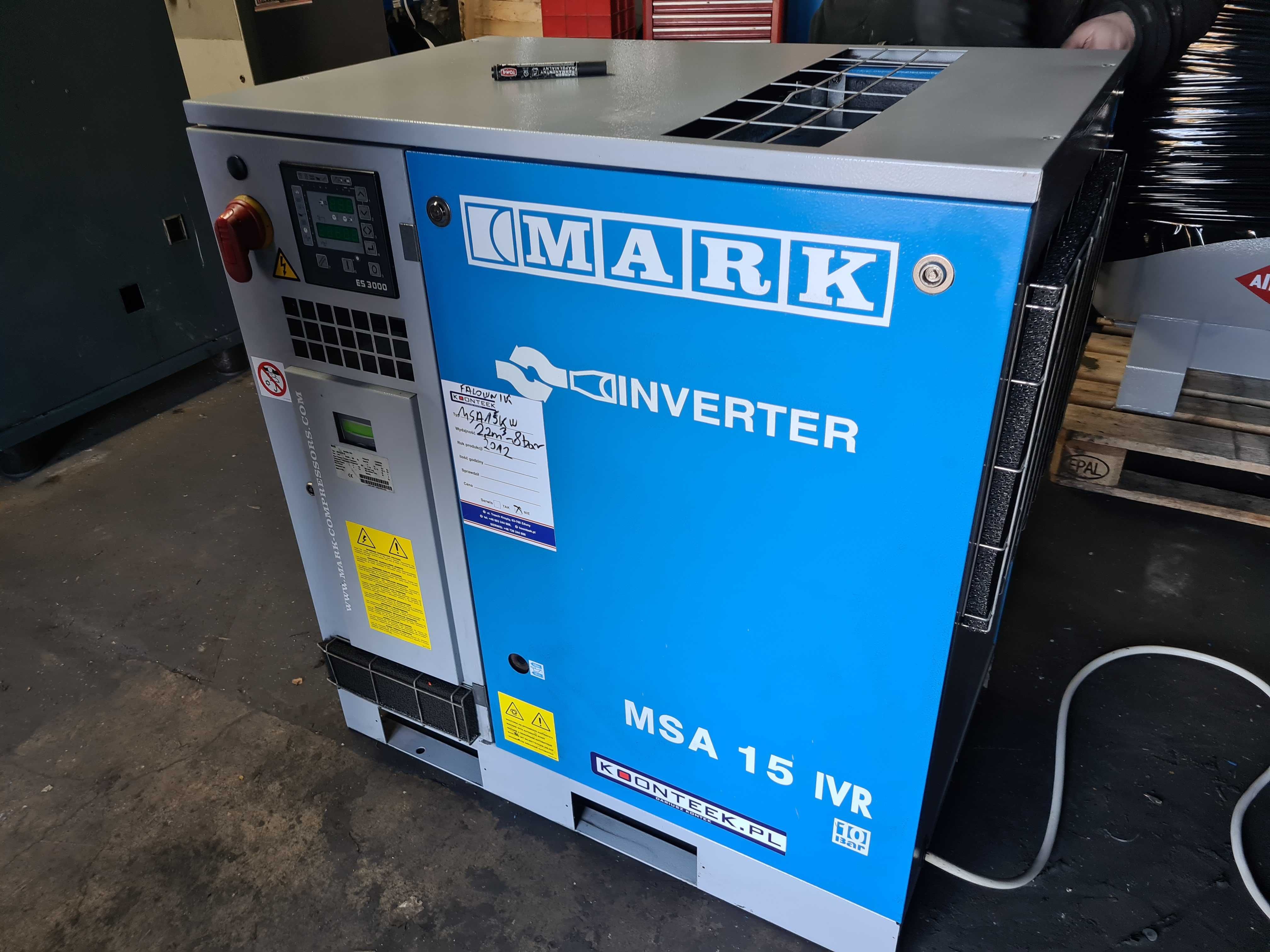 Kompresor śrubowy MARK MSA IVR 15, 15 kw