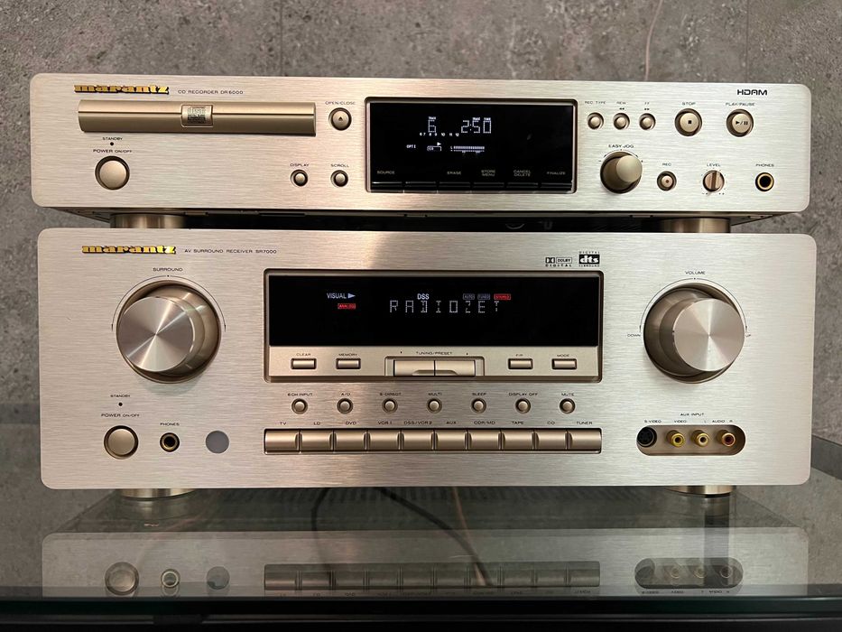 Marantz SR7000+nagrywarka CD DR6000/zgrywanie płyt/OKAZJA/dużo funkcji