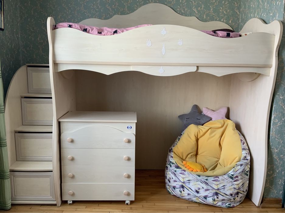 Ліжко (другий ярус) Дитячий Спальний набір ПРОВАНС. САМОВИВІЗ.