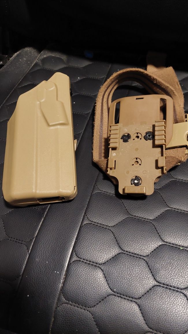Coldre arma real safariland Glock 17+lanterna original com plataforma