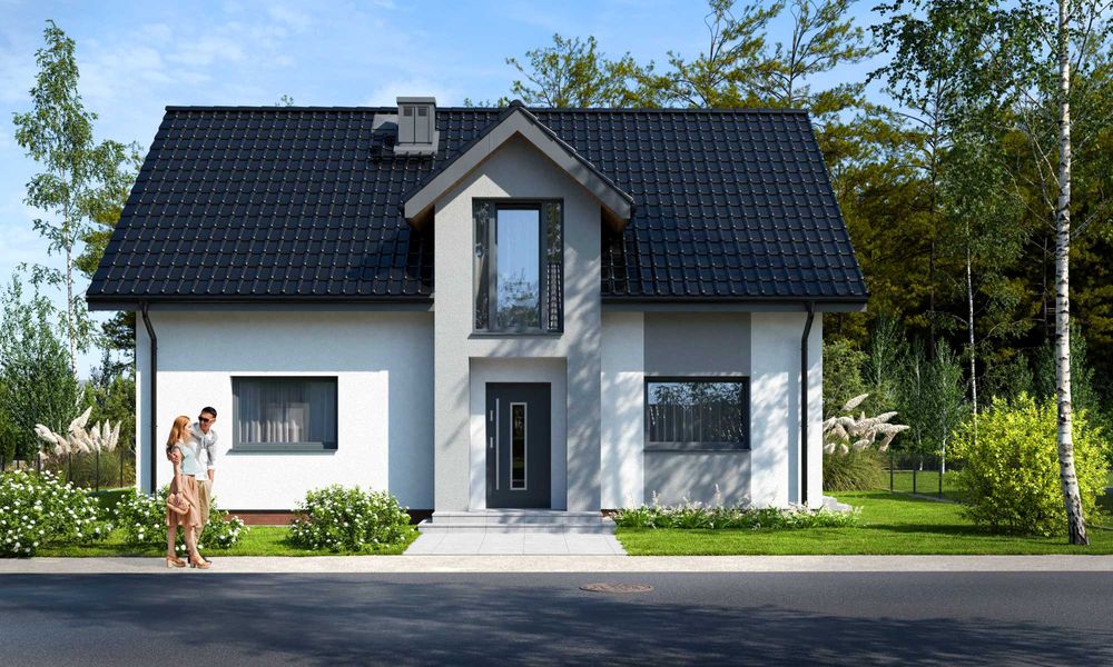 Nowe Domy w zabudowie wolnostojącej przy ulicy Widokowej.