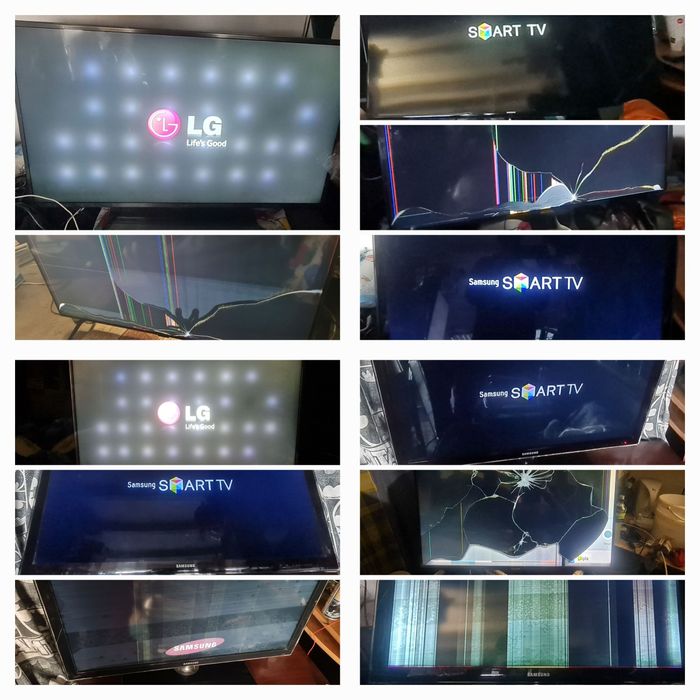 Telewizory różne rodzaje Telewizory do naprawy lub na części różne