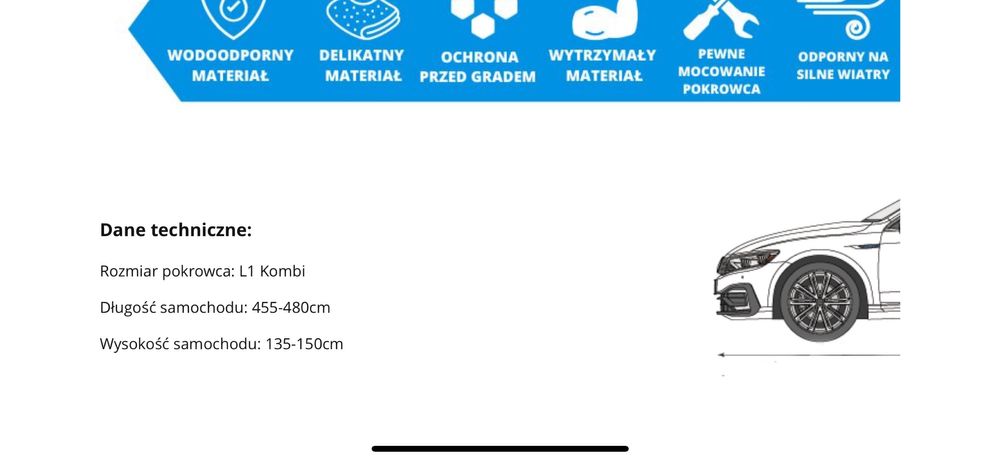 Pokrowiec przeciwgradowy na Kombi Renault Megane IV