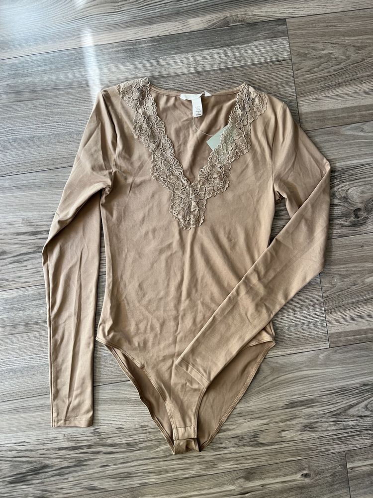 Body z koronką H&M XS