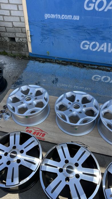 Goauto нові диски Ford Transit 5/160 r16 et50 7j dia65.1 в сріблі