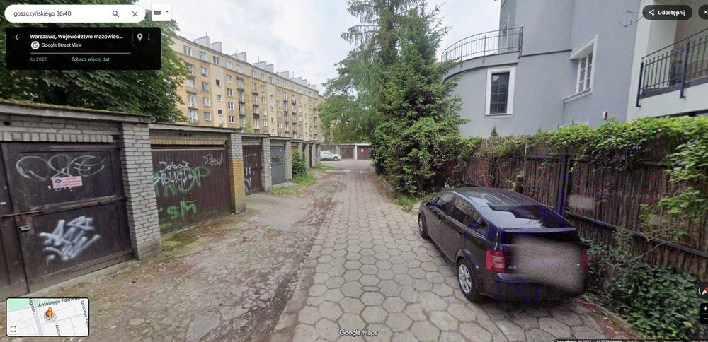 Garaż murowany Mokotów