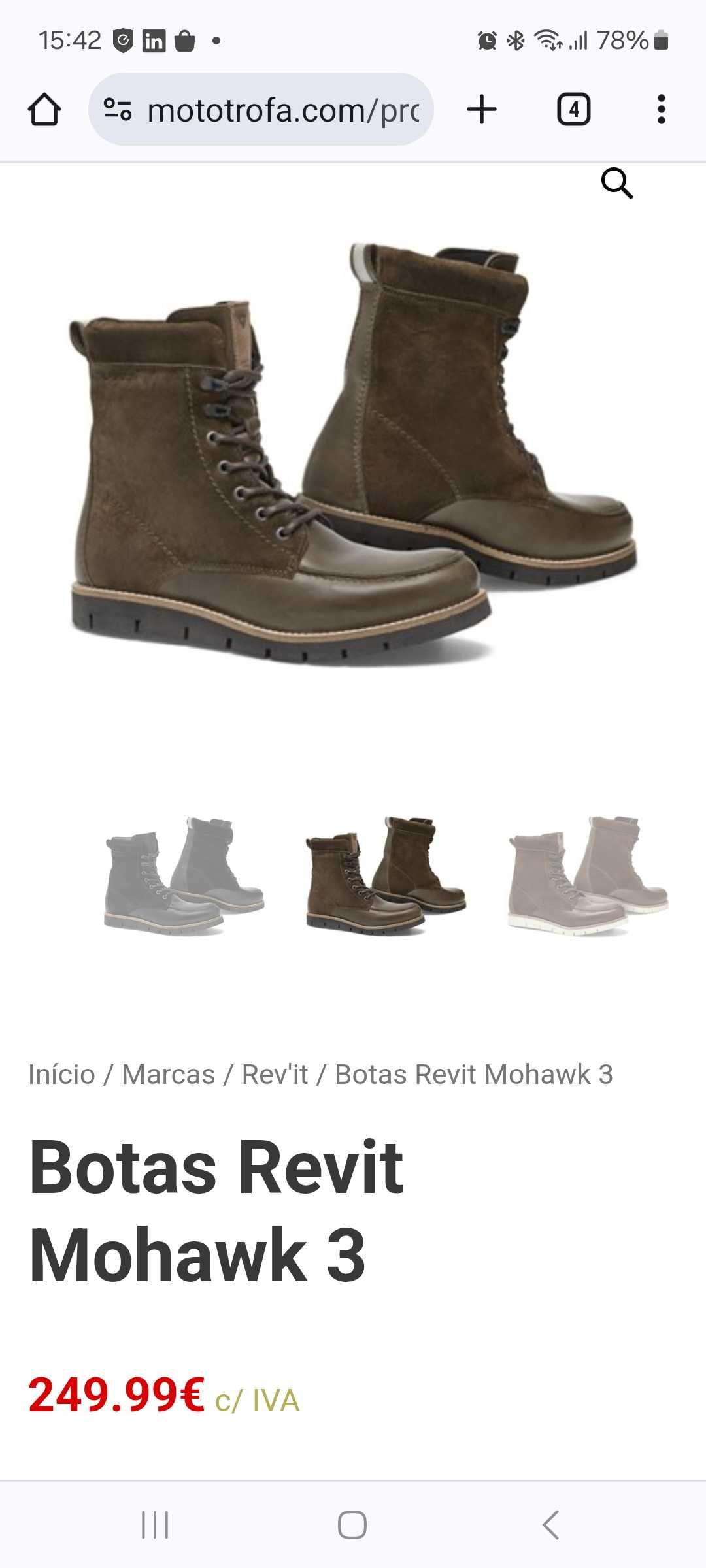 Botas Revit Mohawk 3 - Novas