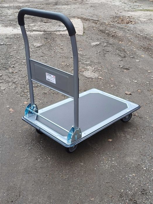 Компактные металлические тележки с платформой