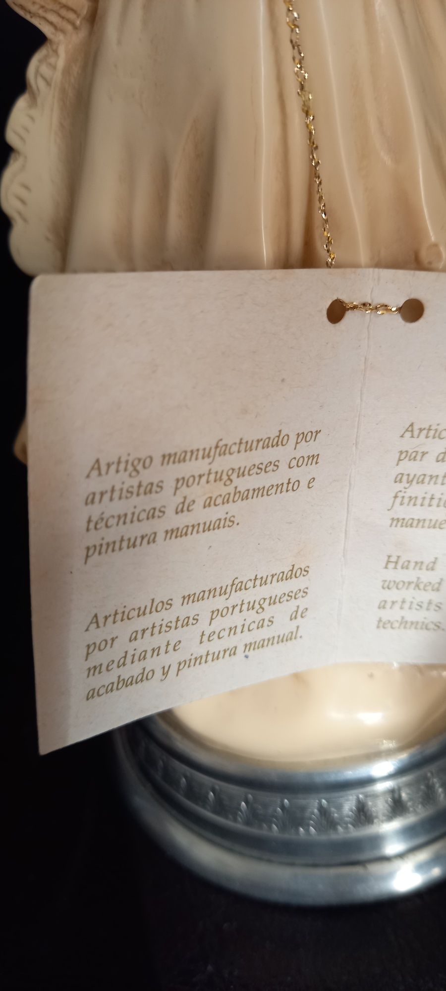 Anjo em base de estanho