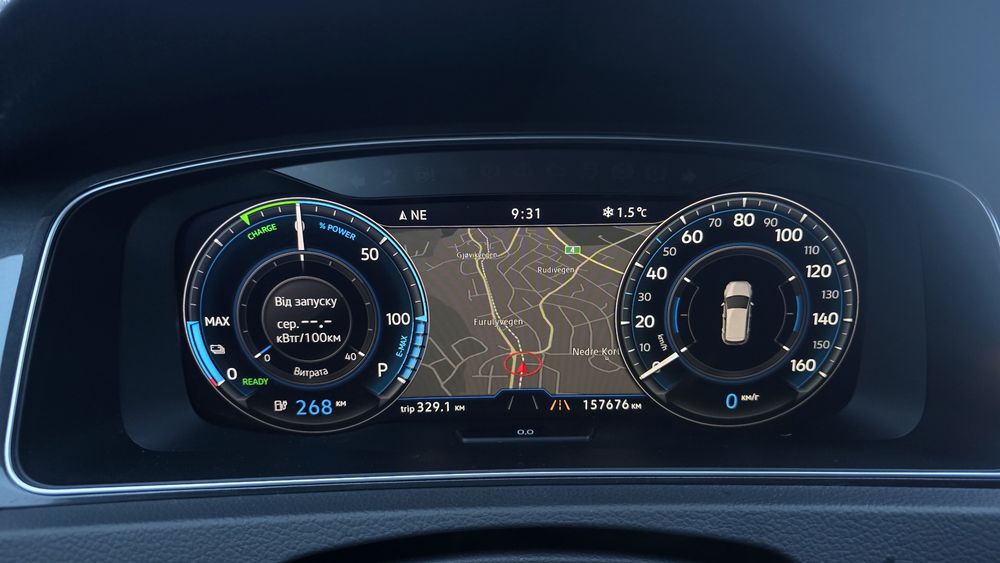 Volkswagen E-golf 2017\2018,  LED щиток, ТЕПЛОВИЙ НАСОС