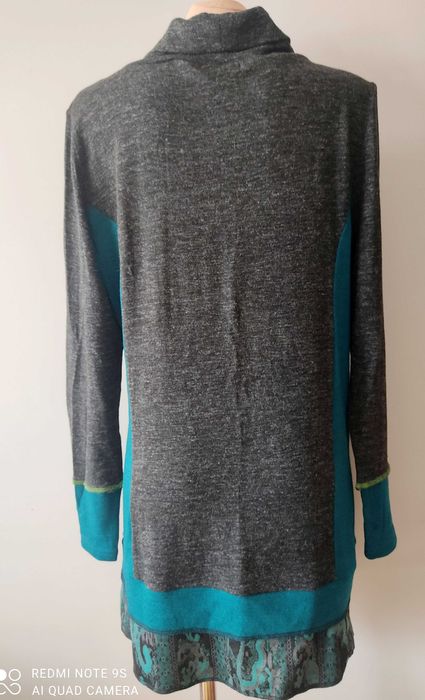 długi sweter tunika dzianina wzory r.L/XL