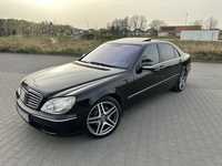 Mercedes-Benz Klasa S mercedes s500l, dobrze wyposażona, stoliki, masaże, wentylacja,