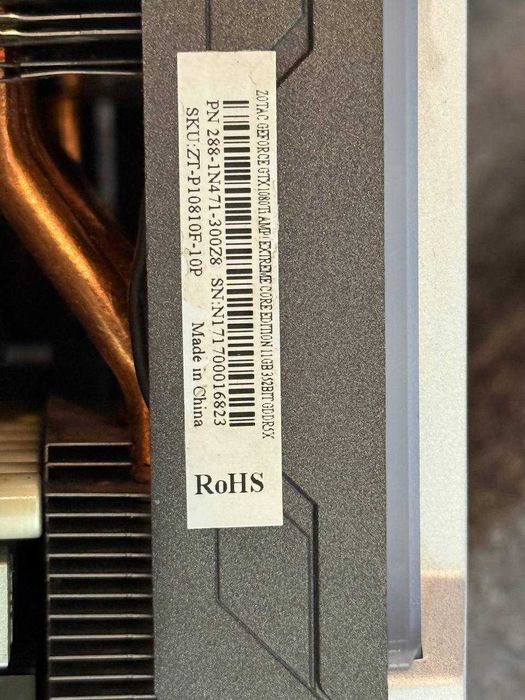 Відеокарта Zotac GTX 1080Ti 11Gb ZT-P10810F-10P GDDR5X, 352 bit