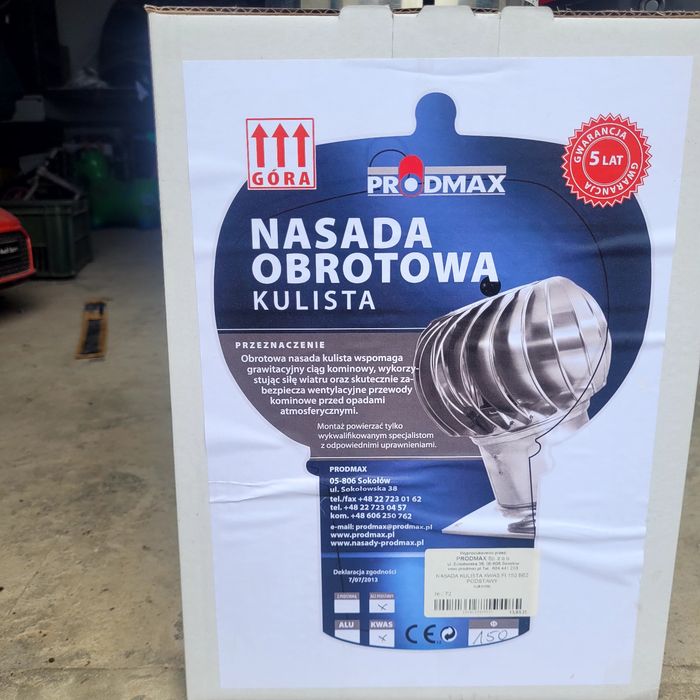 Nasada kominowa obrotowa fi 150