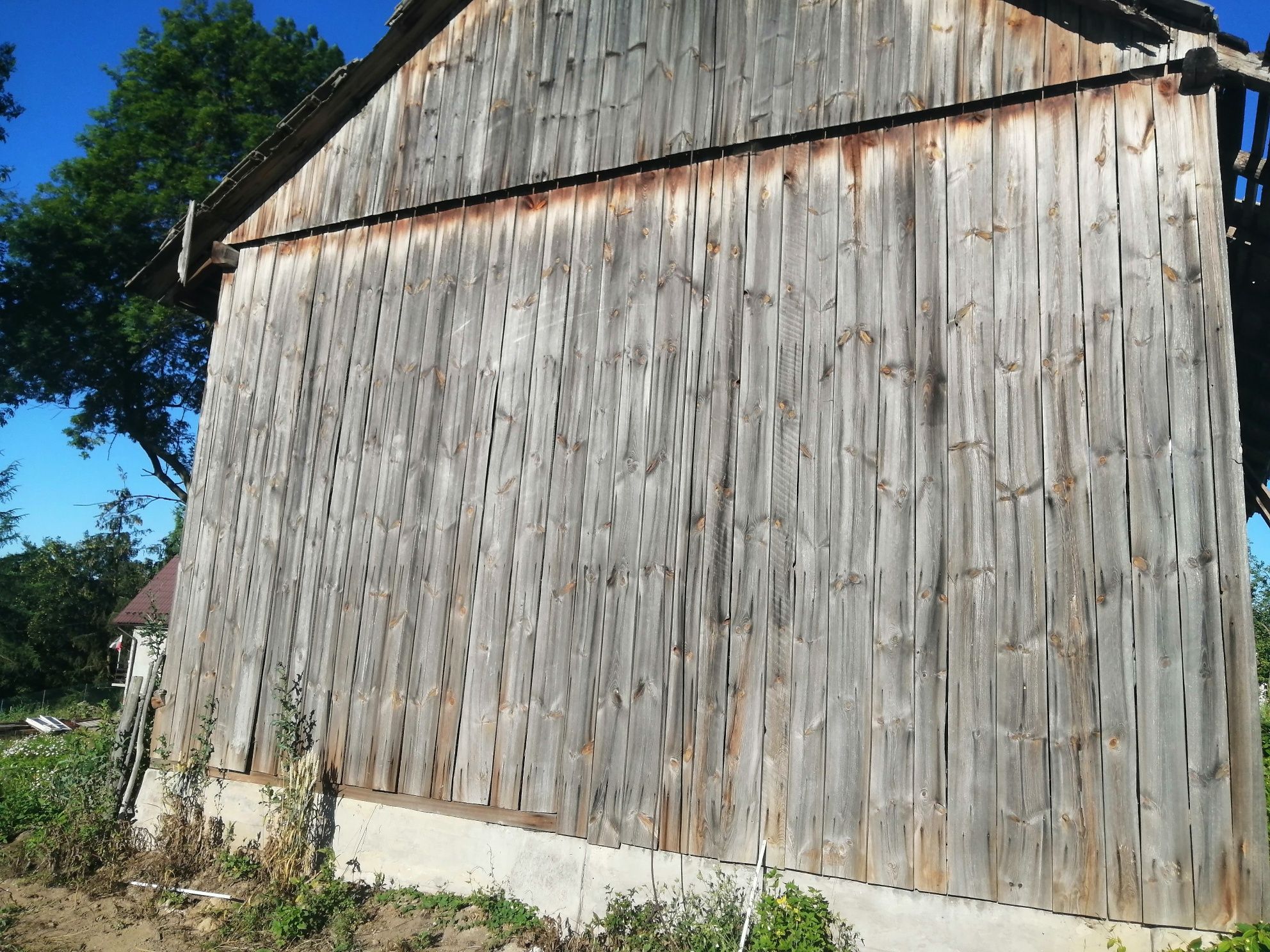 Skup starego drewna rozbiórka stodół wymiana desek stodół szopy