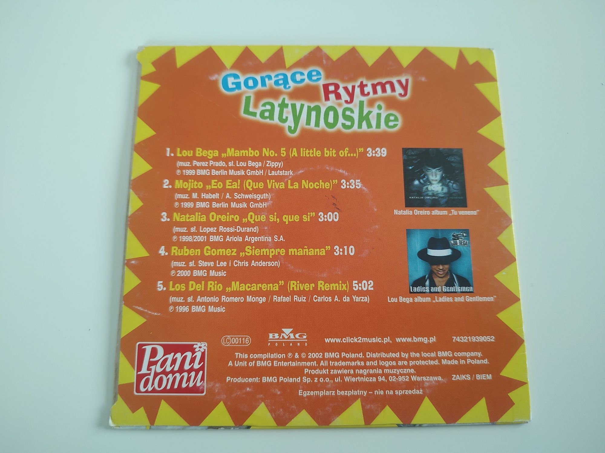 Gorące latynoskie rytmy CD składanka