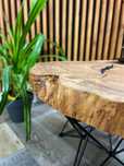 Nowoczesny stolik kawowy oliwka drzewo oliwne żywica loft rustyk #17