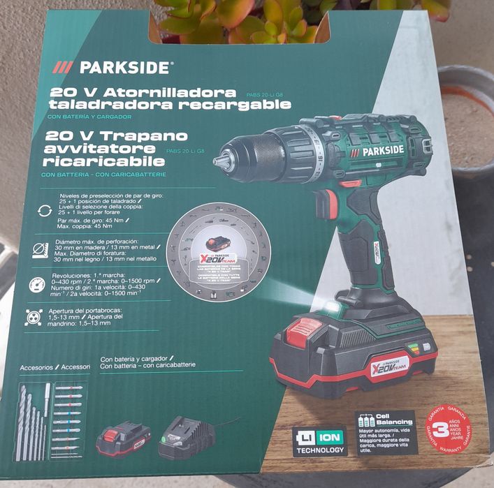 Aparafusadora berbequim Parkside novo