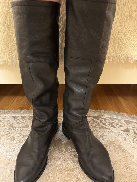 Шкіряні демісезонні чоботи