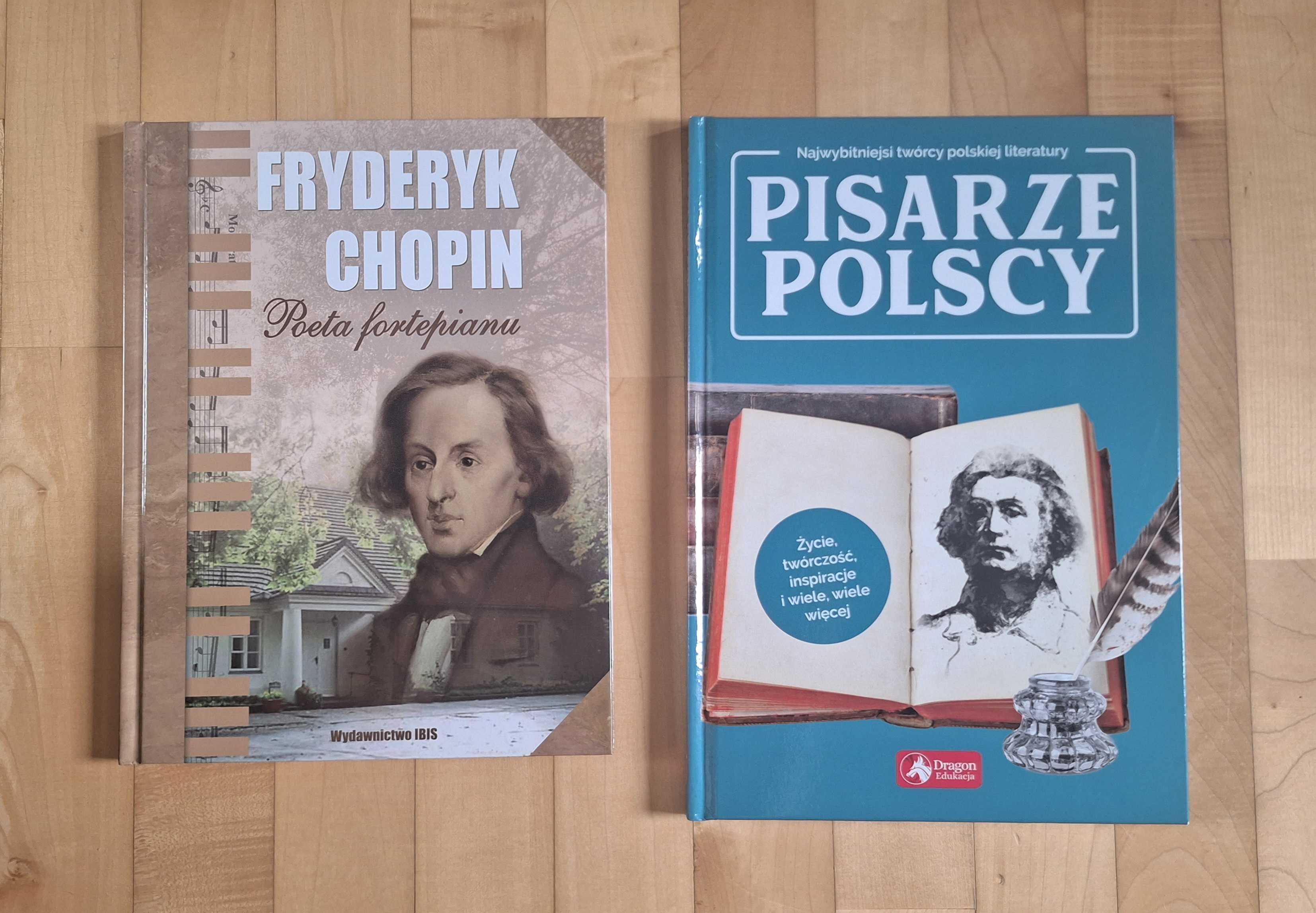 Książki Fryderyk Chopin poeta fortepianu oraz Pisarze Polscy