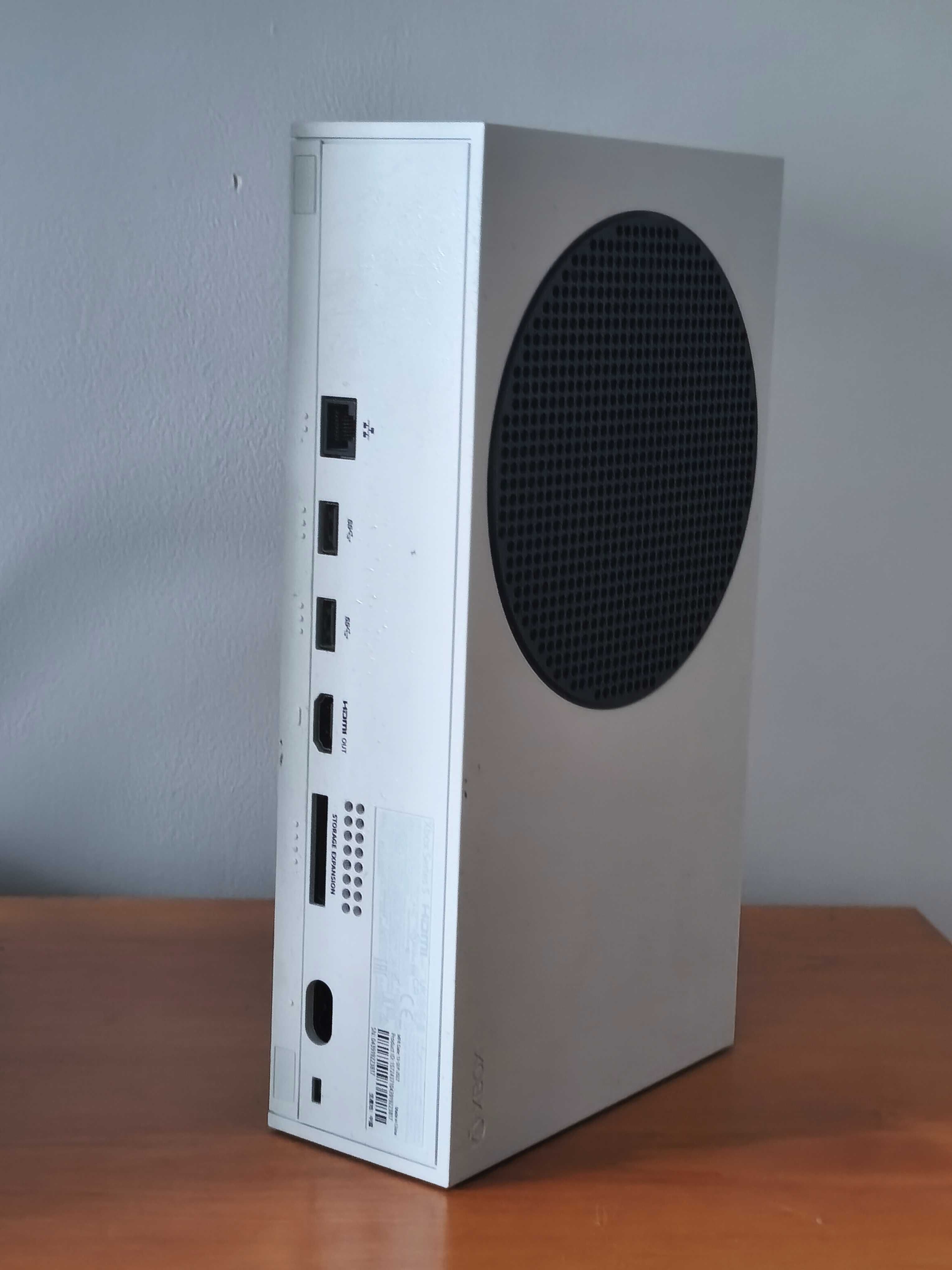 xbox series s + niebieski customowy pad