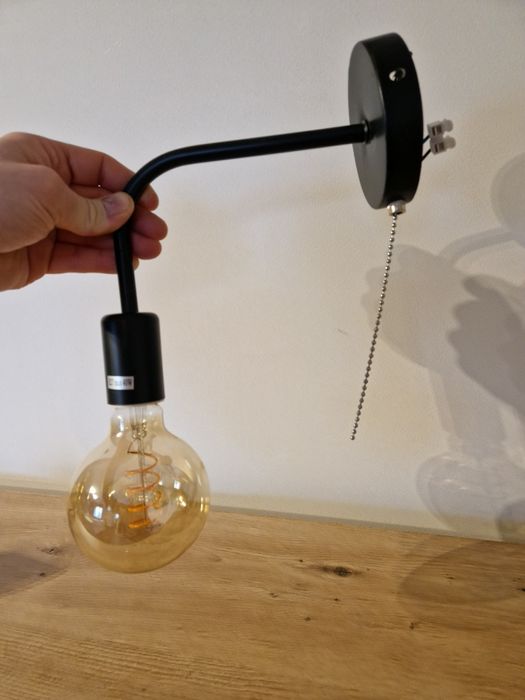 Lampy kinkiety wiszące włącznik łańcuszkowy