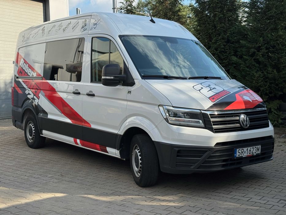 VW Crafter 2.0 TDI 140KM | VAT23% | 6-os. | Zabudowa pod żużel, łóżko
